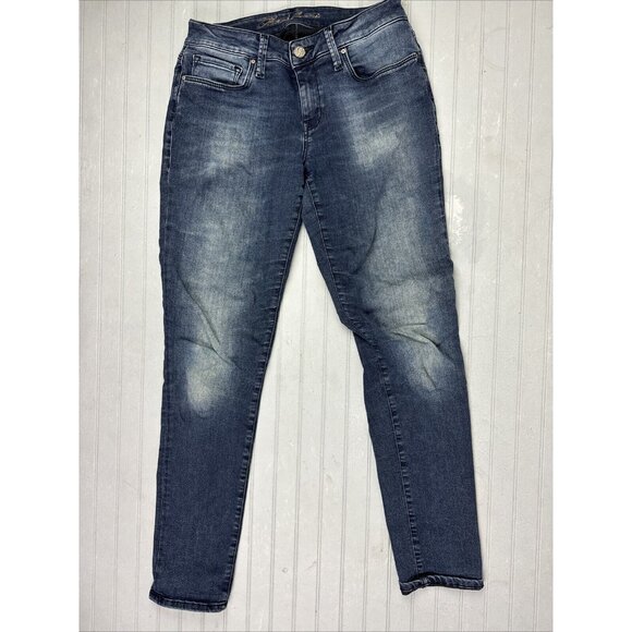 Mavi Size 27 Womens Jeans Low Rise Skinny Dark Wash Stretch - Picture 1 of 4